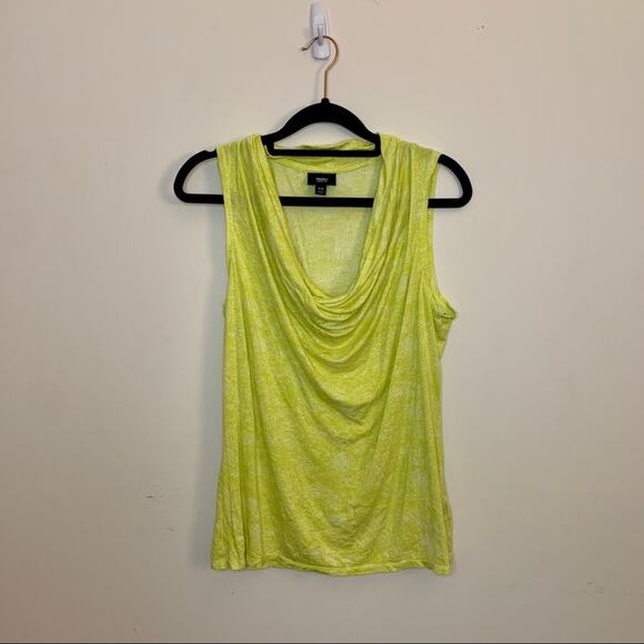 Mossimo Bright Green Cowl Neck Tank Top Medium - Picture 7 of 7